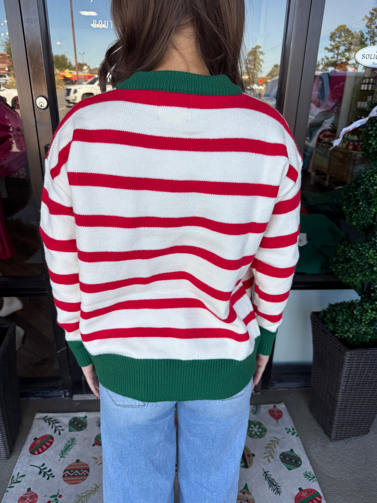 Holiday Striped Sweater