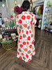 Orange Poppi Midi Dress