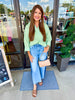 Sue Stripe Blouse: Green