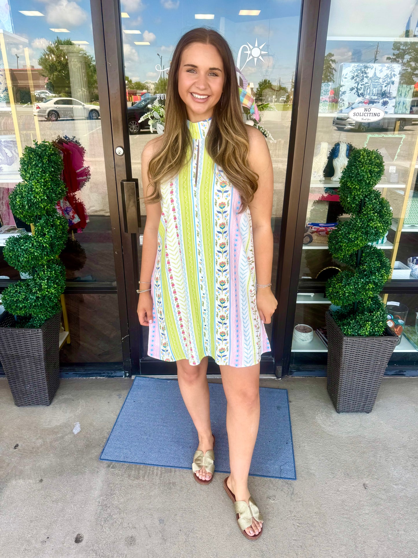 Halter Garden Party Dress