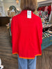 Red Orange Detail Sweater