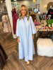 Ariel Classic Maxi Dress: Light Blue