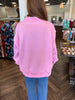 Pink Jesus Mockneck Sweatshirt