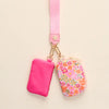 Dynamic Duo Pouch Wristlet-Secret Garden Pink