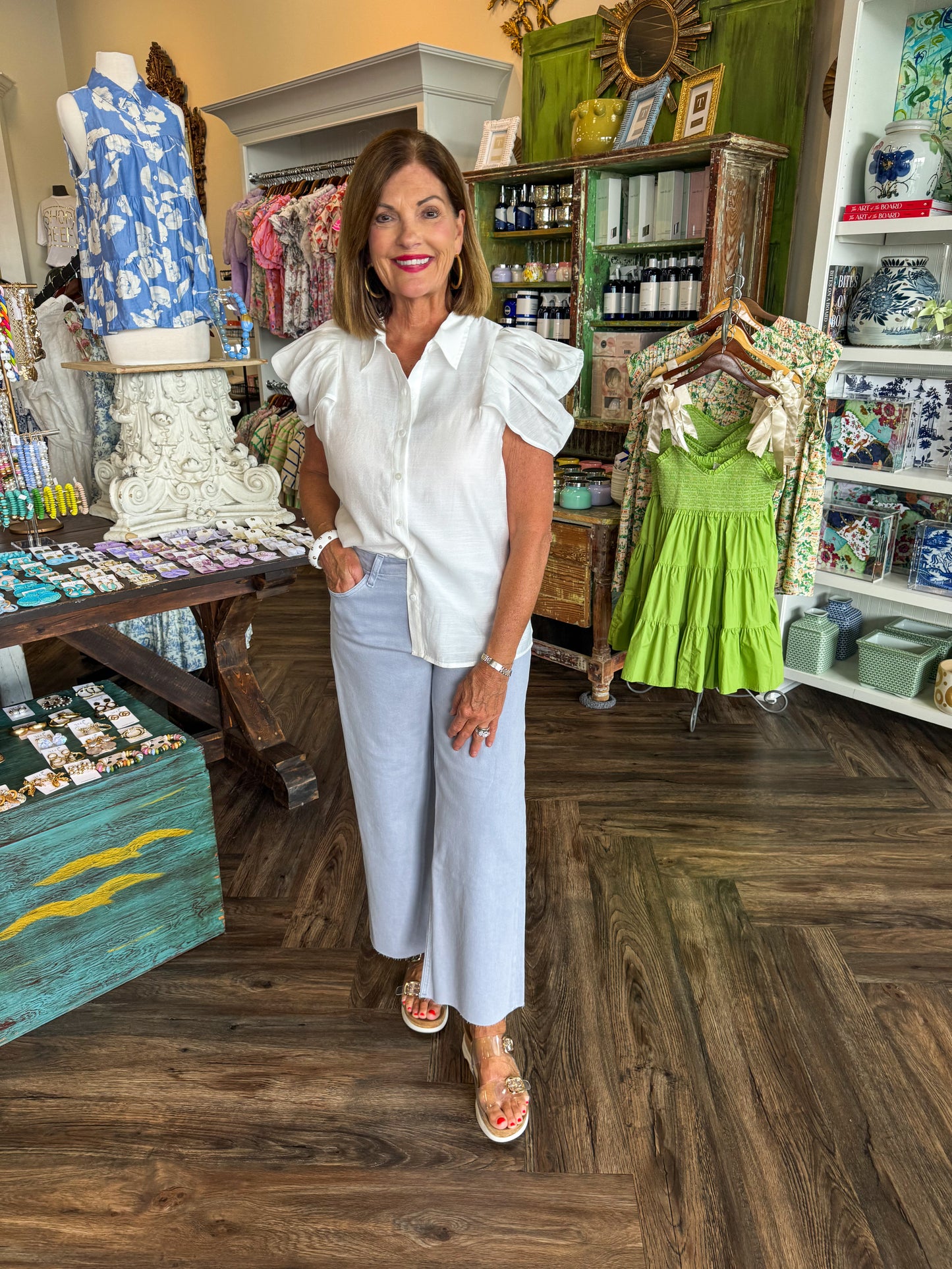 Simple White Blouse