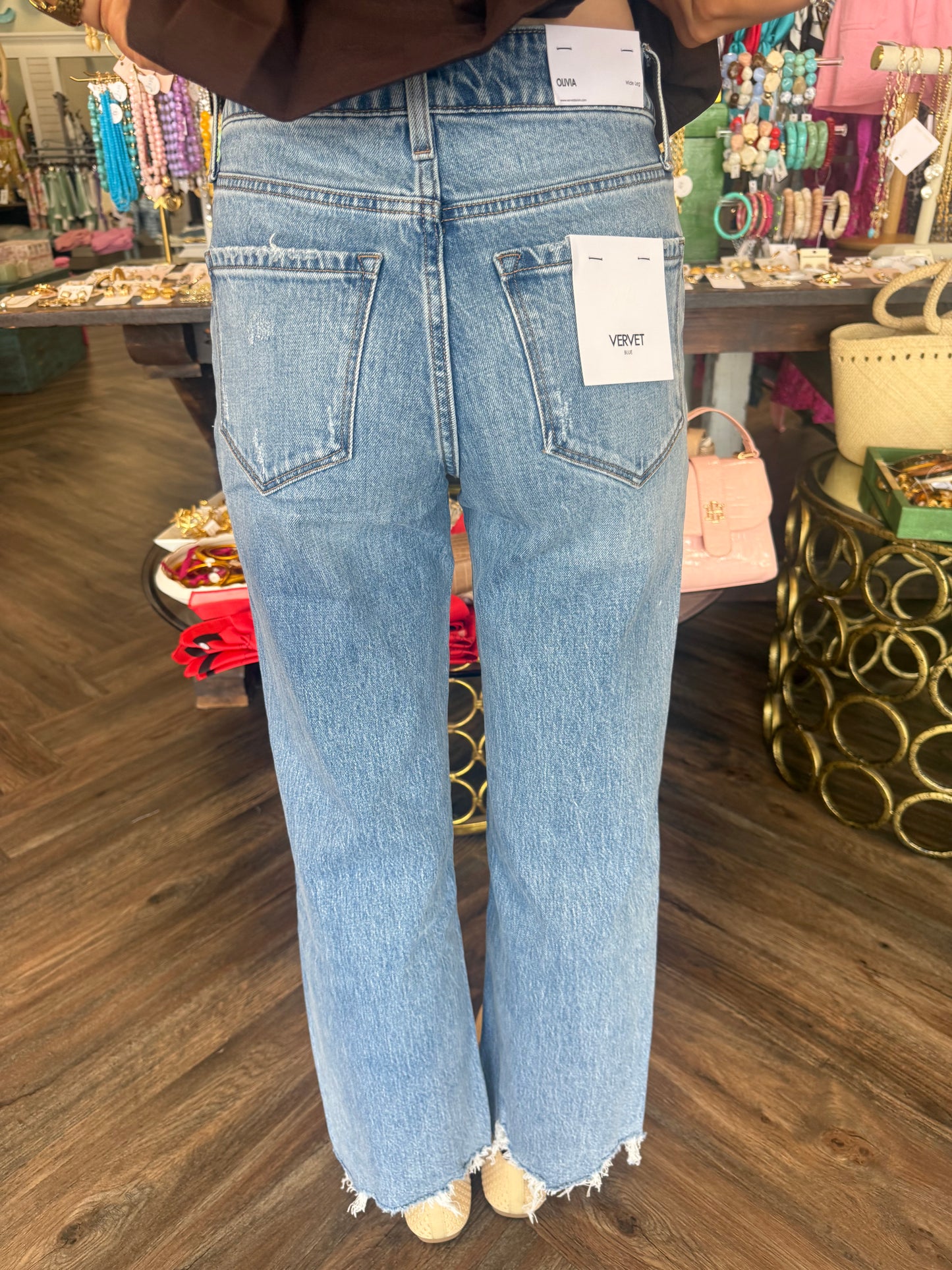 Vervet Wide Leg Jeans: Victorious