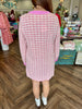 Pink Ribbon Tweed Dress