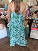 Greenery Blue Maxi Dress