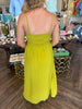 Sass Smock Midi Dress: Kiwi