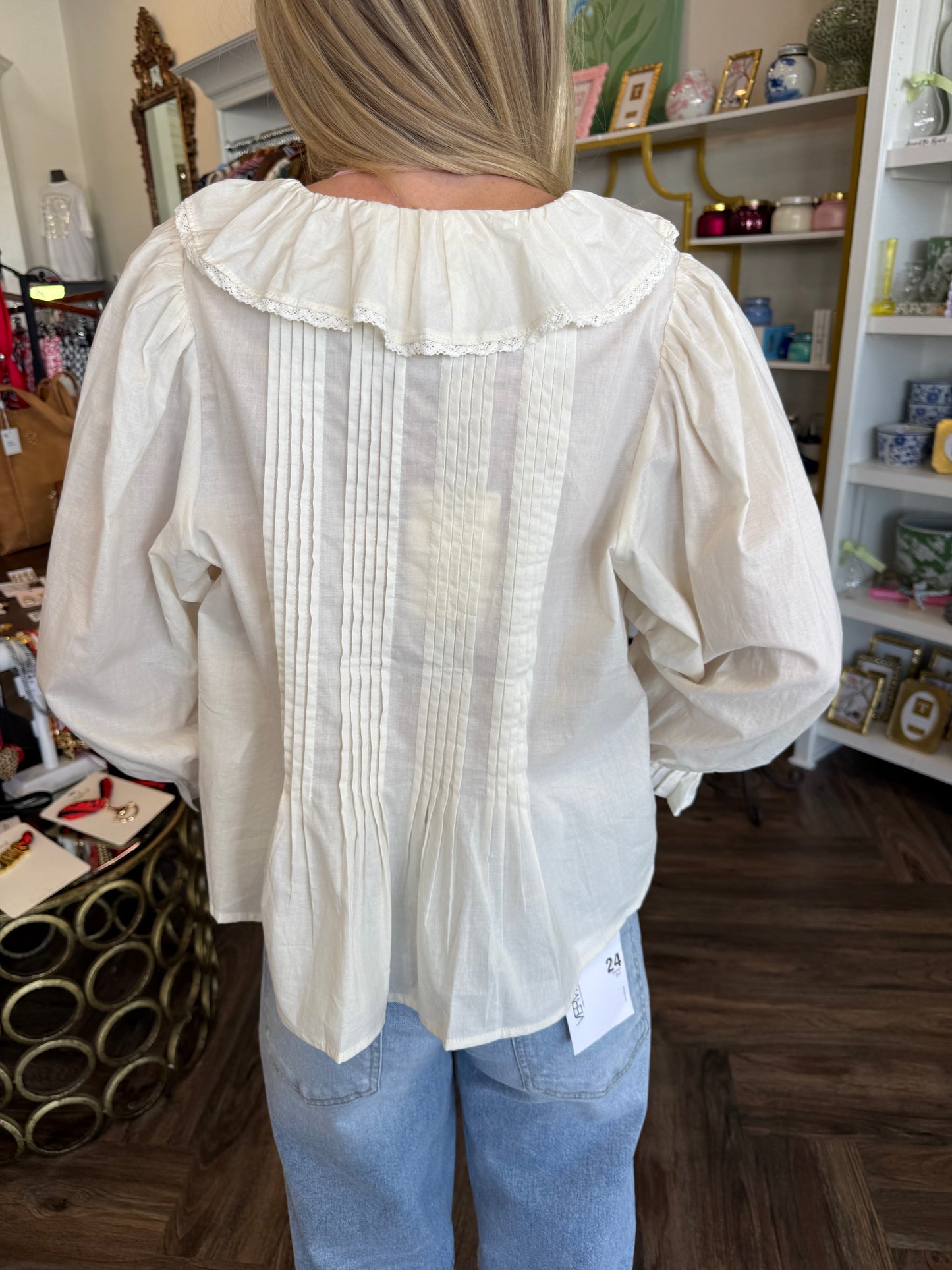 Lacey Ruffle Top