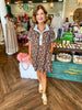 Vivienne Brown and Blue Floral Dress