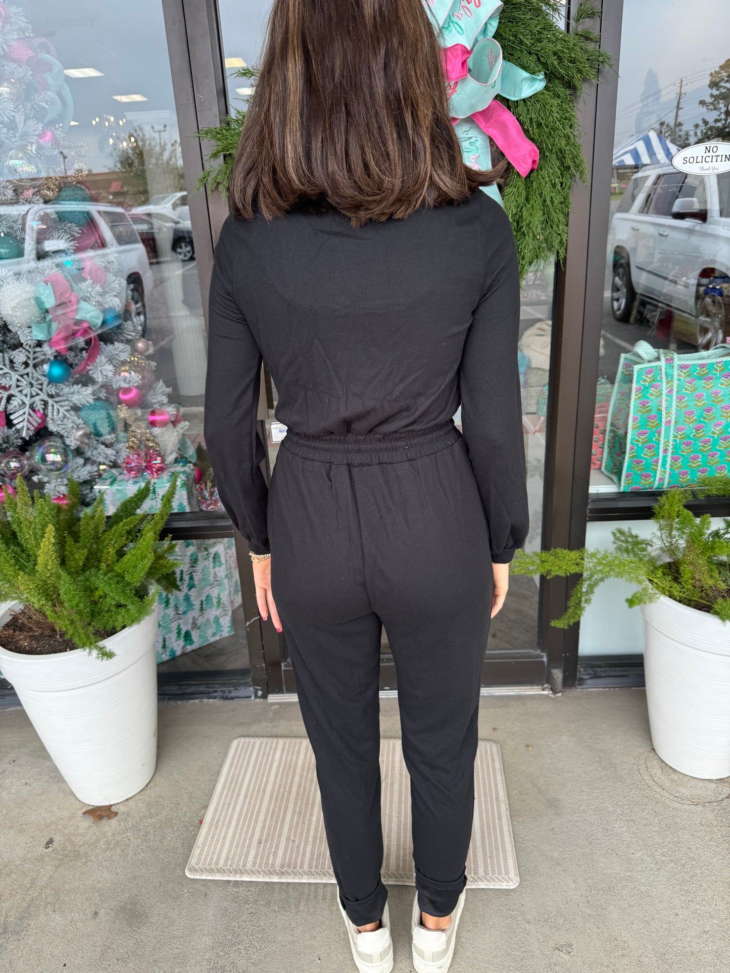 Cute & Comfy Black Jumpsuit