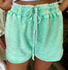 Acid Wash Shorts: Mint