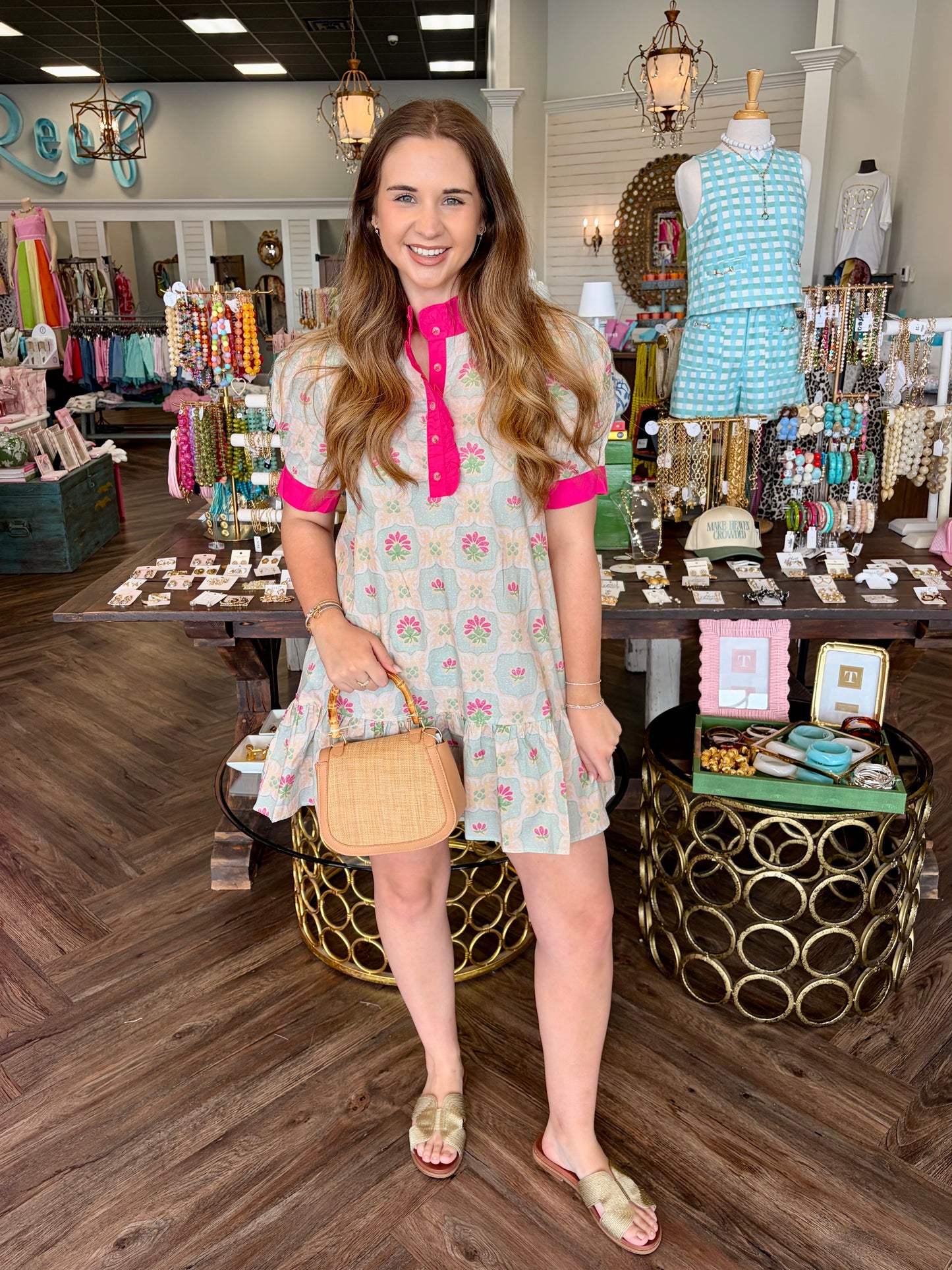 Lillypad Print Dress
