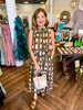Sage and Spice Dot Midi Dress