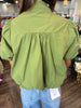 Betty Bubble Top: Olive