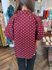 Polka Dot Top: Deep Wine