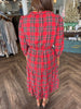 Tartan Plaid Midi Dress