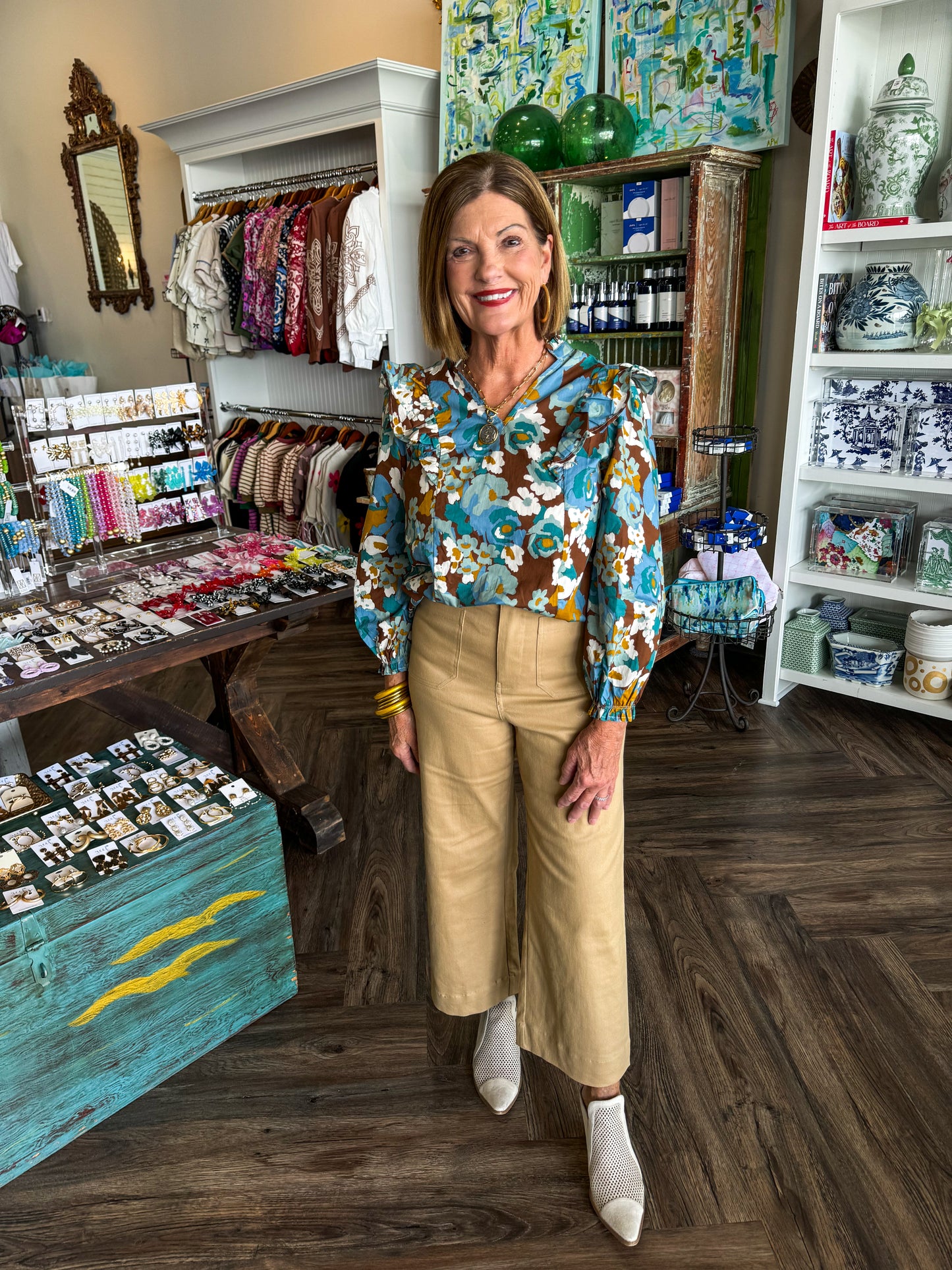 Lover Brown Floral Top