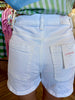 Vervet Mom Shorts: Optic White
