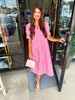 Annabelle Design Midi Dress: Pink