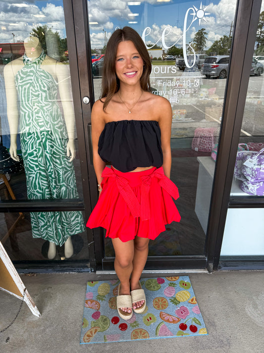 Red Bow Skirt