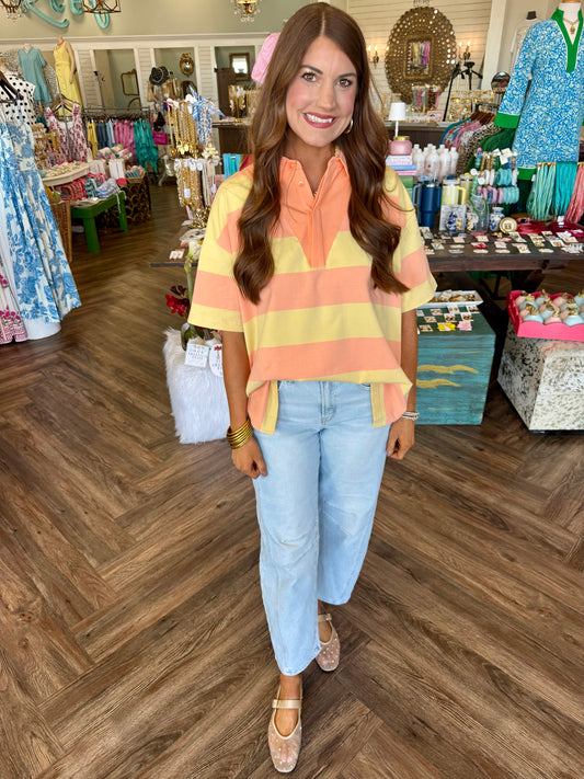 Collar Peachy Top