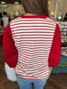 Classic Stripe Top- Red