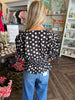 Girly Dotted Peplum Top