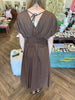 Give Thanks Midi Dress: Brown