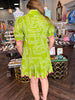 Lime Geometric Dress