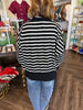 The Parker Mock Neck Top: Black