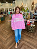 Pink Jesus Mockneck Sweatshirt