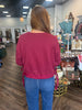 Girly Side Tie Top: Merlot