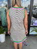 Navy Garden Trim Dress