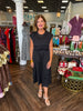 Classic Black Midi Dress