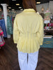 Collar Button Down Top: Butter Yellow
