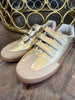 Gold Velcro Sneakers