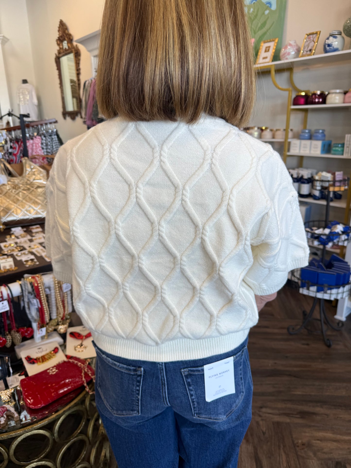 Ivory Cable Sweater