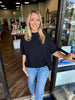 Oversized Basic Tee: Black