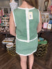 Green Gingham Skort Set