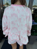 Comfy Pink Patchwork Skort Set