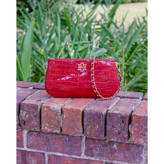 Livi Crossbody Red Patent Ec