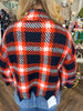 Orange and Navy Sweater