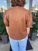 Soft Suede Top: Camel