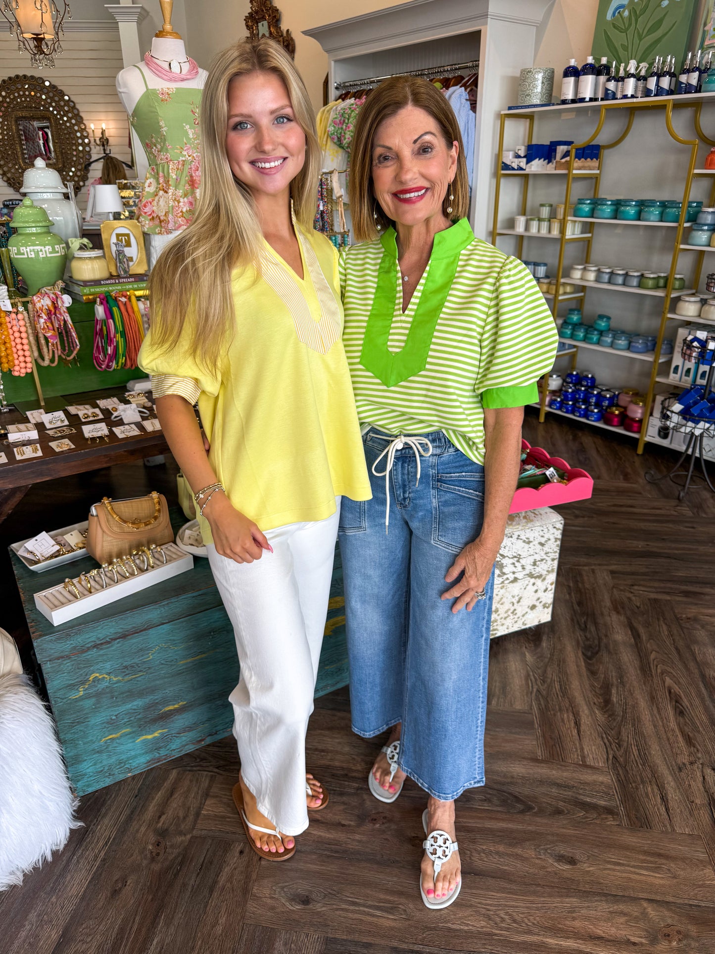 Scuba Stripe Yellow Top