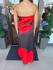Rose Bud Silk Maxi Dress