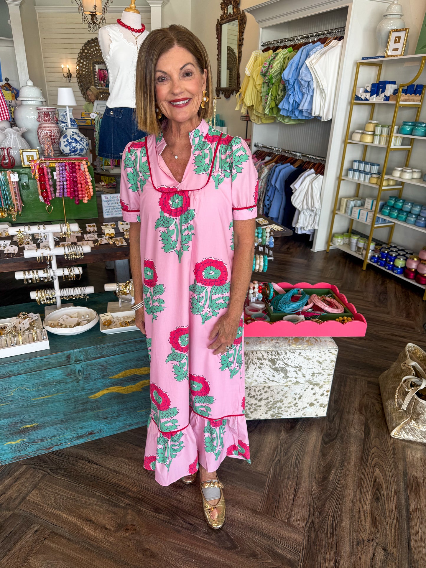 Devyn Poppy Midi Dress