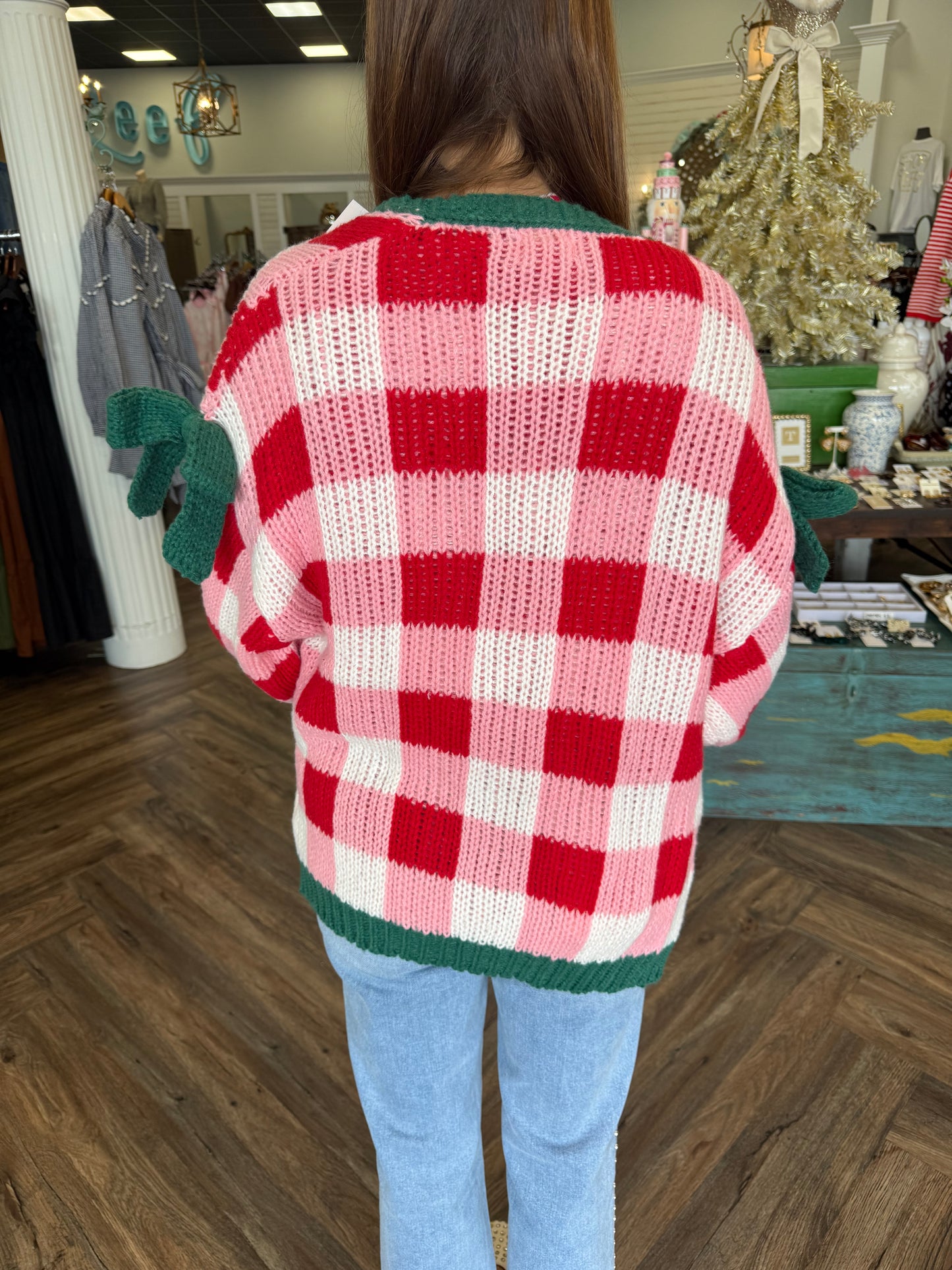 Christmas Plaid Cardigan