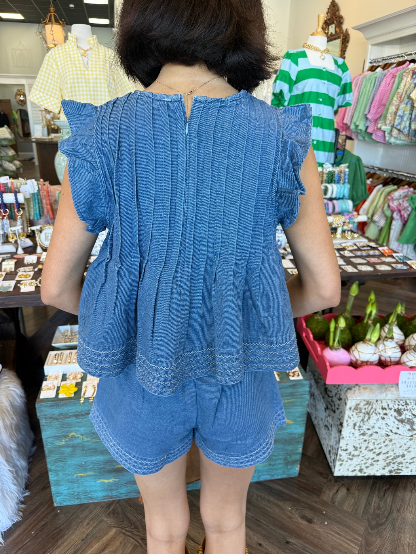 Chambray Denim Set